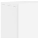 vidaXL Unités murales TV 5 Pièces blanc bois d'ingénierie