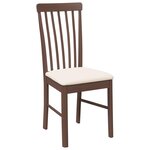 vidaXL Chaises à manger coussins 2 Pièces marron bois massif caoutchouc
