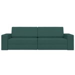vidaXL Canapé-lit Vert foncé 245 x 78 x 77 cm tissu