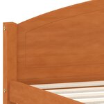 vidaXL Cadre de lit sans matelas marron miel pin massif 140x200 cm