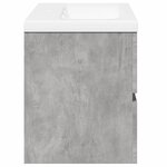 vidaXL Ensemble de meubles de salle de bain 2 Pièces gris béton