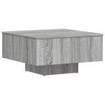 vidaXL Table basse Sonoma gris 60x60x31 5 cm Bois d'ingénierie