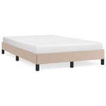 vidaXL Cadre de lit sans matelas cappuccino 120x190 cm similicuir