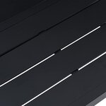 vidaXL Mobilier de jardin Noir Aluminium