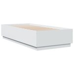 vidaXL Cadre de lit sans matelas blanc 90x200 cm