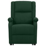 vidaXL Fauteuil Vert foncé Tissu