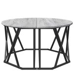 vidaXL Table basse Gris Sonoma 80 x 80 x 42 cm