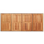 Ensemble de Repas de Jardin vidaXL 7 pièces Gris Poly Rotin Acacia