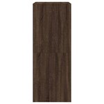 vidaXL Armoire à chaussures 2 tiroirs rabattables chêne marron