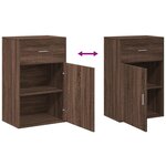 vidaXL Armoire de rangement chêne marron 56 5x39x90 cm bois ingénierie