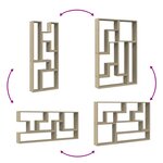 vidaXL Étagère murale chêne sonoma 96x12x64 cm bois d’ingénierie