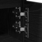 vidaXL Cabinet de chevet Chêne noir 40 x 35 x 50 cm Bois d'ingénierie