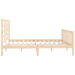 vidaXL Cadre de lit sans matelas 200x200 cm bois massif de pin