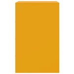 vidaXL Table de chevet jaune moutarde 34 5x39x62 cm acier