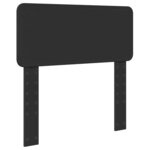 vidaXL Tête de lit avec tête de lit Chêne noir 90 cm Bois d'ingénierie