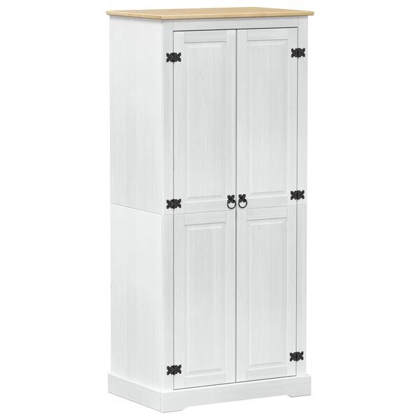 vidaXL Armoires Blanc 76 x 50 x 170 cm Pin massif
