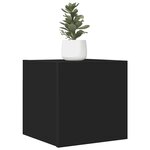 vidaXL Meuble TV mural Noir 30 5x30x30 cm