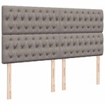 VidaXL Cadre de lit ottoman avec matelas taupe 200x200cm tissu