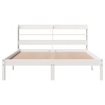 vidaXL Cadre de lit sans matelas blanc 120x200 cm bois de pin massif