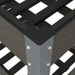 vidaXL Lit surélevé de jardin avec étagère Gris 175x50x75 cm WPC