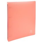 Classeur 4 Anneaux 30 Mm Polypropylène Chromaline Pastel - A4 Maxi - Corail - X 15 - Exacompta
