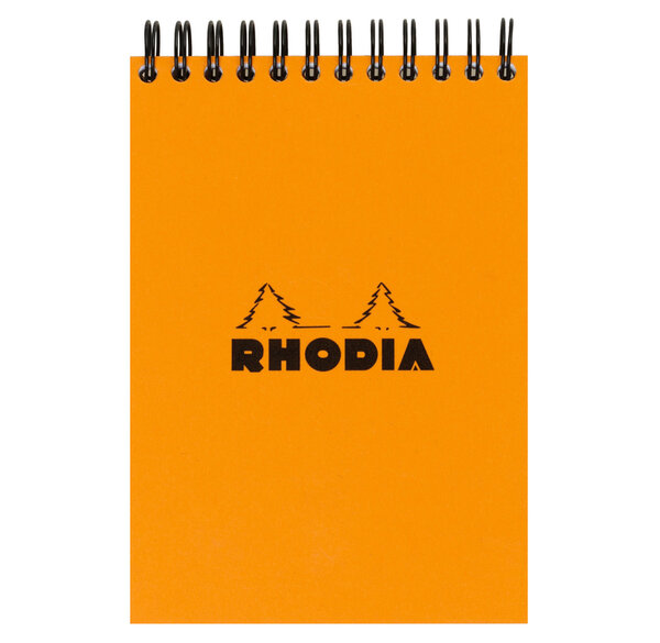 Bloc RI Classic ORANGE A6 10,5x14,8 cm Q 5x5 80F Microperforées 80g RHODIA