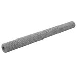 vidaXL Grillage pour volière Acier galvanisé 25x1 5 m Argenté