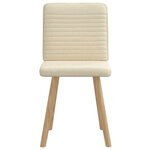 vidaXL Chaises à manger lot de 2 crème tissu