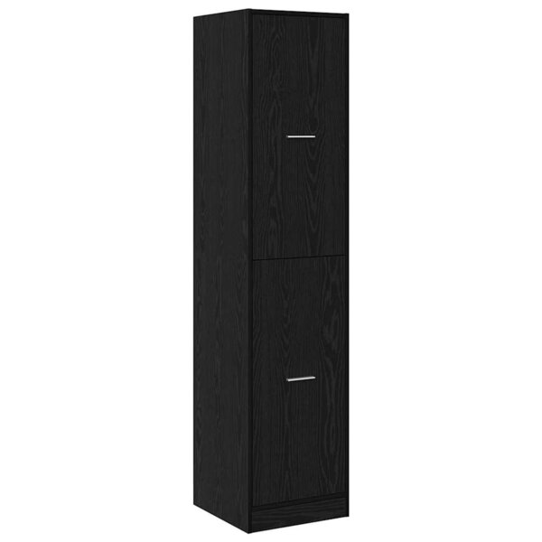 vidaXL Cabinet de Pharmacie Chêne noir 40 x 41 x 174.5 cm