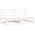 vidaXL Canapés de jardin sans accoudoirs coussins 2Pièces bois massif pin