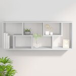 vidaXL Étagère murale Blanc 36x16x90 cm Bois d'ingénierie