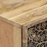 vidaXL Table de chevet 50x33x60 cm bois de manguier massif
