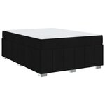 vidaXL Cadre de lit avec matelas Noir 160 x 200 cm tissu