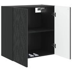 vidaXL Armoire Murale 59 x 31 x 60 cm Bois d'ingénierie Noir