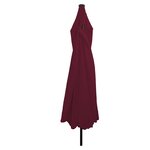 Parasol de jardin vidaXL avec éclairage LED ø395x245 cm Rouge bordeaux