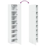 vidaXL Armoire de rangement mince blanc 40x42 5x225 cm