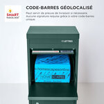 Boîte à colis Large Vert 2 portes Acier galvanisé SMART PARCEL BOX™