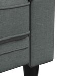 vidaXL Fauteuil Chesterfield gris foncé tissu