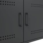 vidaXL Table basse noir 68x50x50 5 cm acier laminé à froid