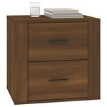 vidaXL Table de chevet Chêne marron 50x39x47 cm