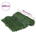 vidaXL Clôture en gazon artificiel vert 1x10 m