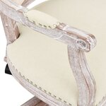 vidaXL Chaise de bureau pivotante lin