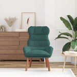 vidaXL fauteuil Vert foncé 69 x 74 x 93 cm Velours