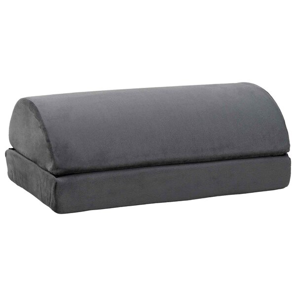 vidaXL Coussin de repose-pieds Uni Gris 44 x 29 x 17 cm