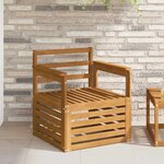 vidaXL Canapé d’extérieur Bois d'Acacia Massif Naturel