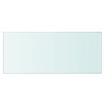 vidaXL Panneau pour étagère Verre transparent 70 x 30 cm