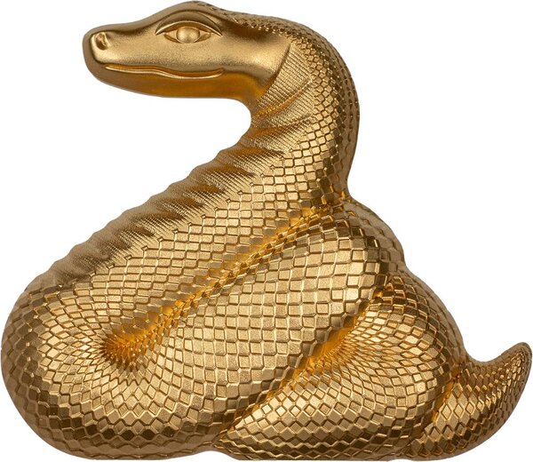 Monnaie NIMBLE SNAKE Gilded Serpent Lunar Year 1 Oz Argent 1000 Togrog Mongolia 2025 (PRÉCOMMANDE)
