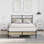 vidaXL Cadre de lit sans matelas chêne sonoma 120x200 cm