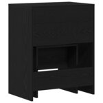 vidaXL Coiffeuse Chêne noir 60 x 40 x 75 cm Bois d'ingénierie