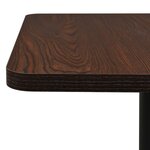 vidaXL Table de bistro Cendre foncé 50x50x107 cm